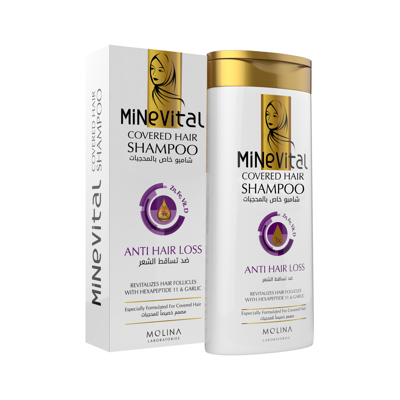 MiNeVital Covered Hair Shampoo – Anti Hair Loss
